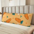 thumbnail image 2 of Vsdgher Love Carrot Body Pillow Cover, Pillowcases with Hidden Zipper Breathable Long Pillow Case (Pillows are not included,20x54 inch), 2 of 7