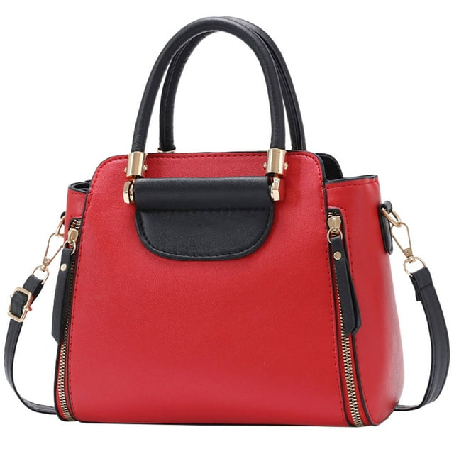 Bolso de mano de piel sintética tipo Joker, nuevo, de moda, tipo mensajero, de piel sintética, color rojo