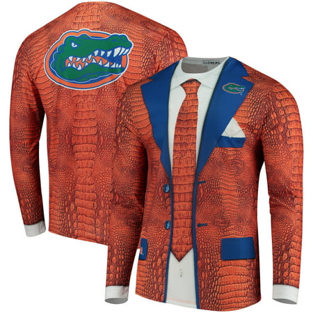 Florida Gators Faux Real Apparel Faux Suit Long Sleeve Shirt - Multi