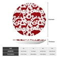 thumbnail image 2 of Gaeub red plaid Moose Bunny bear Print Ceramic Plate,Dinner Plates,Bone China Decorative Plates with Display Stand,Art Ceramic Ornaments for Wall Hanging Decoration-7in, 2 of 6