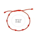 thumbnail image 5 of 7 Knots Bracelets for Protection, Adjustable Red String Rope Ankle Bracelet, Handmade Amulet Strand Thread Kabbalah Cord Jewelry Accessory for Men Women, 5 of 5