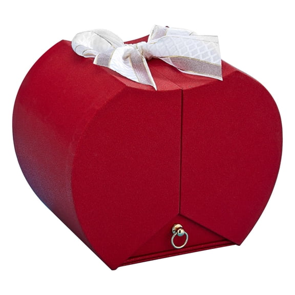 FastXmas Valentine's Day Rose Gift Box, Necklace Ring Lipstick and Jewelry Formal Wrap Box, Romantic Rose Gift Box for Send Christmas 's Day Valentine's Day Anniversary Birthday Gift Box(5.5x5.9 In)