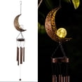 thumbnail image 1 of Carillón de viento Solar móvil LED Luna colgante luz impermeable al aire libre decorativo para jardín Patio cubierta Patio Rojo Verde, 1 of 5
