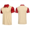thumbnail image 2 of Inglocry Men's Polo Shirts Short Sleeve Golf Quick Dry Collared Moisture Wicking Athletic Performance Polo Shirt 2026 Khaki M, 2 of 8