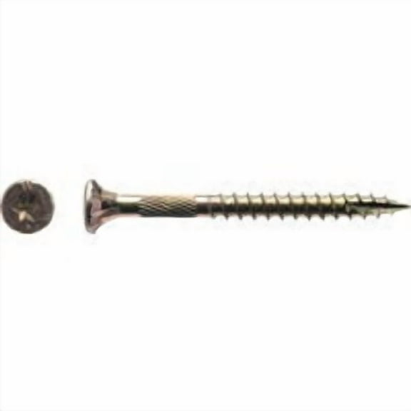 Big Timber #9 x 2 In. Yellow Zinc Flat Head Wood Screw (117 Ct., 1 Lb.) 1YTX92