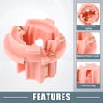 thumbnail image 3 of Unique Bargains Tail Light Sockets Tail Middle Brake Lamp Holder for BMW E53 X5 2000-2004 Plastic Pink, 3 of 7