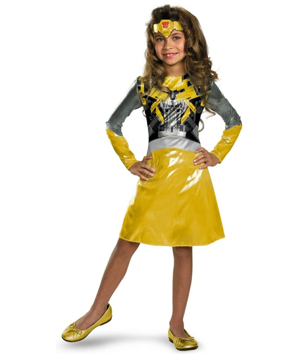 TRANSFORMERS Bumblebee Classic Girls Costume Licensed Child Outfit HALLOWEEN 