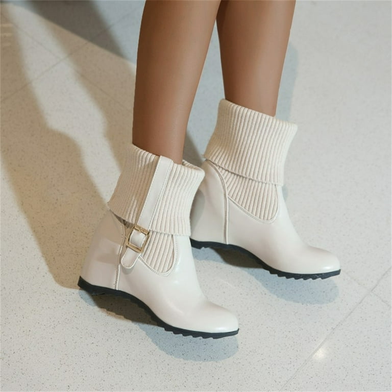 Ladies wedge boots size 6 deals