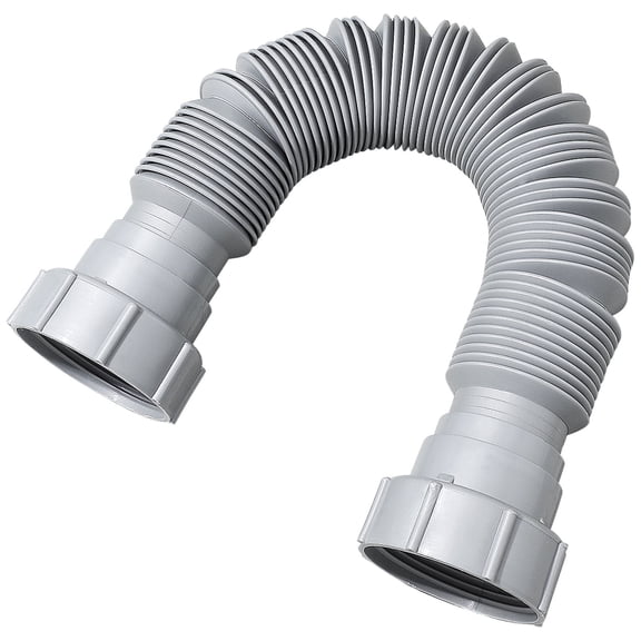 BESTYASH Flexible Sink Drain for Kitchen Waste Drainage Problems in Grey Plastic 1Pcs