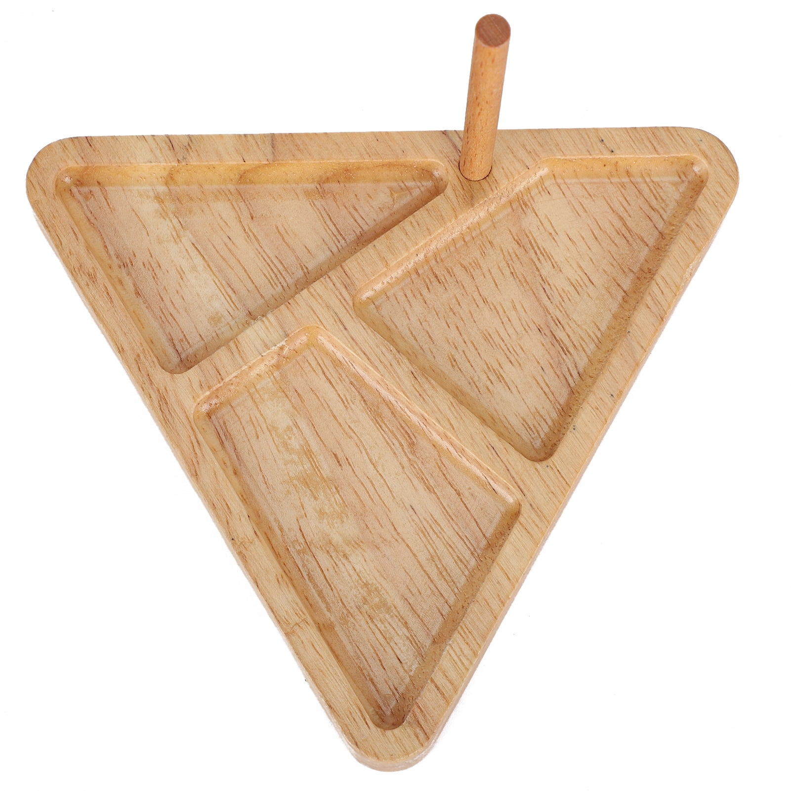 Qiilu Plateau De Perles Rond Plateau De Perles En Bois Rond Pour