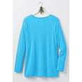 thumbnail image 2 of Woman Within Plus Size Long-Sleeve Crewneck Soft Waffle Knit Thermal Shirt, 2 of 6