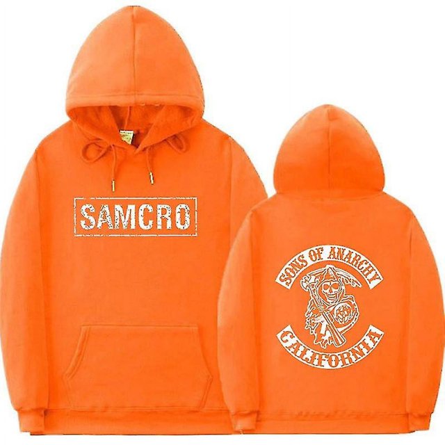 Sons Of Anarchy Samcro Sweat à Capuche Imprimé Double Face Chemise Haut