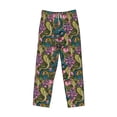 thumbnail image 4 of Xecao Snake And Flower Men's Straight Lounge Pajama Pants: The Ultimate in Comfortable Sleepwear, 4 of 9