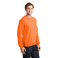 thumbnail image 5 of Gildan High Visibility Safety Sweatshirt for Men Fleece Cozy Heavy Blend 8oz, 50/50 Cotton/Poly Hi Vis Safety Orange Work  Pullover Sweatshirt S, 5 of 6