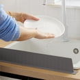 thumbnail image 4 of Silicone Sink Splash Guard, Silicone Tight Sealing Flexible Multi Functional Kitchen Sink Splash Guard Effective Isolation Easy to Clean Water Splash Guard for Kitchen, Island, 4 of 7