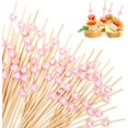 thumbnail image 1 of 400 Piezas Palillos de Cócteles Palillos de Dientes de Aperitivo Brochetas de Palillos de Cóctel de Bambú Perlado Palillos de Dientes Elegantes para Bebidas Postres Charcutería Suministros para Fiest, 1 of 5