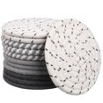 thumbnail image 1 of GOOHOCHY 12 posavasos absorbentes de algodón tejido, para bebidas, protección de mesa, accesorios de comedor, redondos., 1 of 7