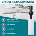thumbnail image 4 of Strictly Sinks Liquid Soap Dispenser Stainless Steel Dish Refillable Soap Dispenser with bottle pump, 4 of 8