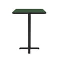 thumbnail image 2 of Bar Stool/Standing Height High Pressure Cafe and Breakroom Table - Green - 24"L x 24"W - Square, 2 of 5