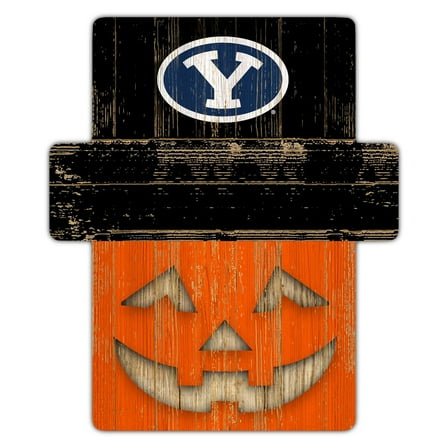 BYU Cougars 12" x 12" Jack-O-Lantern Display