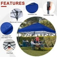 thumbnail image 4 of ABCCANOPY 8 ft x 8 ft Easy Pop up Outdoor Portable Instant One Push Function Canopy Tent with Air Vent, Blue, 4 of 8