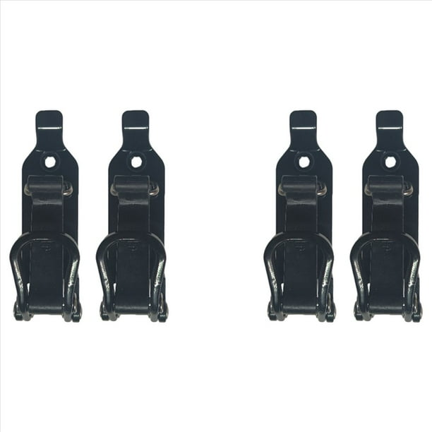 4 Uds Soporte de Pala para Portaequipajes, Kit de Montaje de Abrazadera de Goma Metálica, Kit de Montaje en Pared con Abrazadera de Soporte de Pala