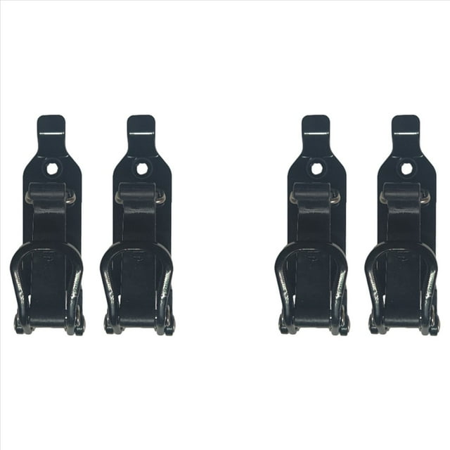 4 Uds Soporte de Pala para Portaequipajes, Kit de Montaje de Abrazadera de Goma Metálica, Kit de Montaje en Pared con Abrazadera de Soporte de Pala