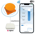 thumbnail image 2 of Tuya Smart Zigbee Ultrasonic Liquid Level Water Real-Time Tank Monitor Sensor APP Monitor Water Level Alarm US PLUG, 2 of 6