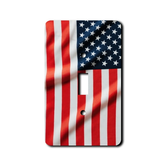 Off The Wall Plates - American Flag - Single Gang Light Switch