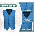 thumbnail image 4 of Lycody Boys Suits 3 Piece Slim Fit Suit Set Dresswear Ring Bearer Outfit for Boy, 4 of 6