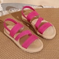 thumbnail image 6 of Wovix Strappy Espadrille Platform Wedge Sandals for Women Dressy Summer Beach Shoes with Comfortable Cushioned Insole and Ankle Strap Buckle, 6 of 9