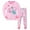 Pink dinosaur, variant on ATAIKU 2-9Y Toddler Girls Unicorn Pajamas Baby 2-Piece Pjs Cotton Long Sleeve Sleepwear Sets 2T
