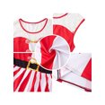 thumbnail image 4 of Lucakuins Vestido de mujer, vestido midi de encaje sin mangas con cuello redondo y estampado de estilo navideño para fiesta navideña Lucakuins  moda, 4 of 9
