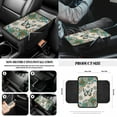 thumbnail image 6 of Jeiento Butterfly Car Seat Cover Full Set with Steering Wheel Cover Seat Belt Pad Cover Dahlia Waste Bin Rear View Mirror Cover Cup Holder Center Console Cushion Pad Handbrake Cover Set Auto Decor, 6 of 7