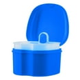 thumbnail image 2 of Denture Soaking Cup Dental Retainer Case Cleaning with Strainer Basket, Orthodontic Bath Box Mouthguard Storage Holder - Leak Proof and Lid Waterproof, 2 of 9