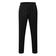 thumbnail image 6 of OSOLU Men Solid Color Long Trousers Tether Pants Sports Sweatpants Street Casual Trousers Everyday Comfort Versatile Workout Training Joggers Bottoms, 6 of 6