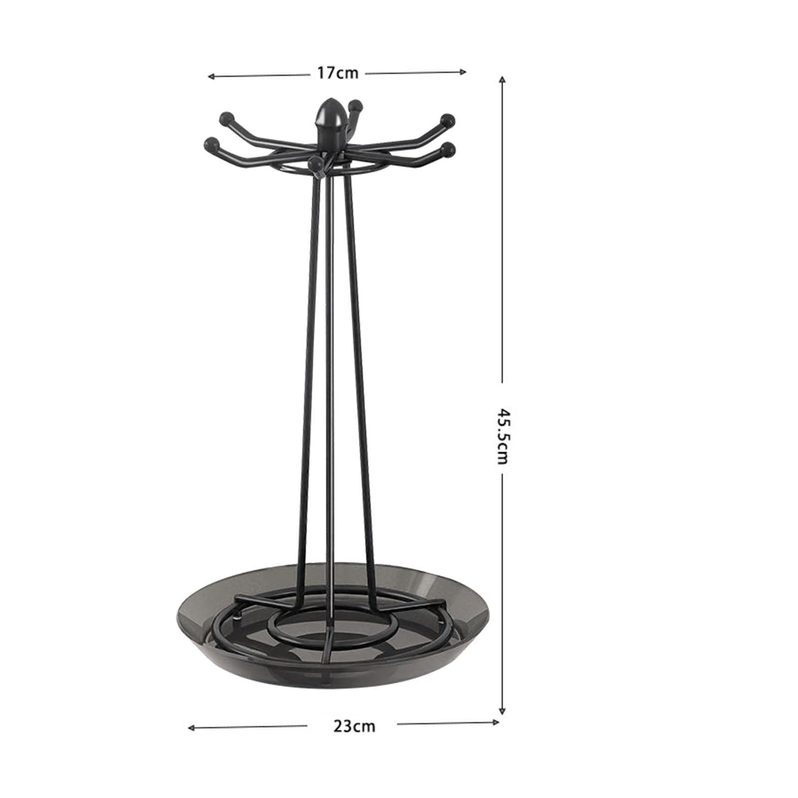 Fiocias Rotating Utensil Stand, Cooking Utensil Holder, Kitchen Utensil Holder, Spatula, Black