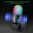 thumbnail image 3 of MesaSe Gaming Microphone  USB Mic with RGB Led Light  Mute  Noise Reduction  Volume Gain, 3 of 11