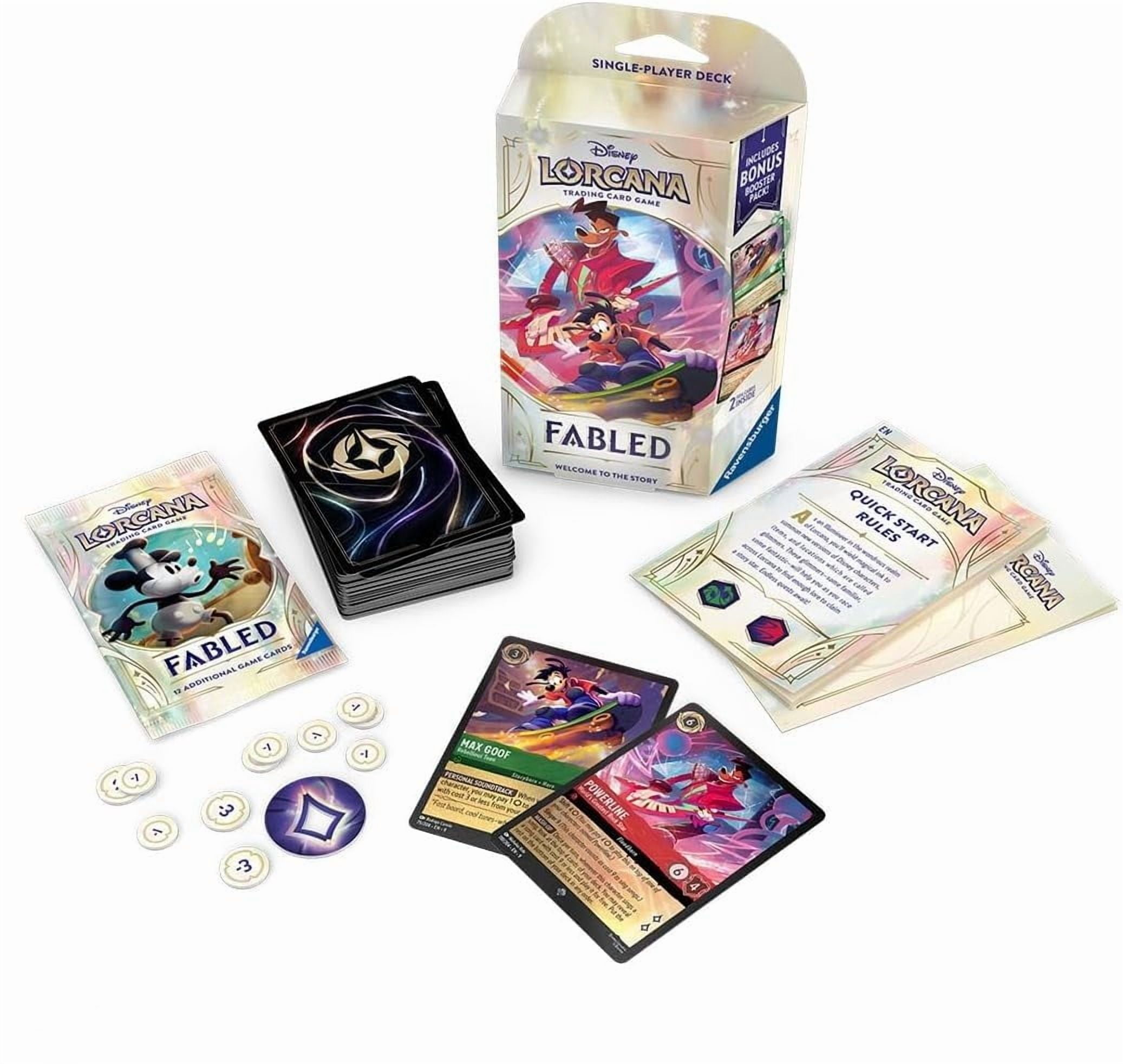 Ravensburger Disney Lorcana TCG: Fabled Booster Pack Display Box - 24 Packs  with 12 Trading Cards Each - Ideal for Collectors & Disney Fans - Suitable  for Ages 8+ - Walmart.com