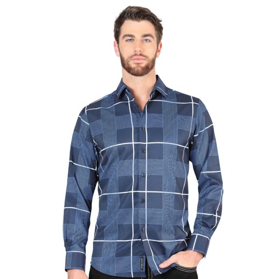 El General Blue Casual Long-Sleeve Shirt 44600