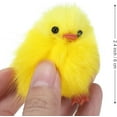 thumbnail image 2 of 12 Fluffy Chenille Chicks - Soft Plush Toys, 2.5 Inches, DIY Easter Egg Bonnet Decorations, Kids Party Favors, 2 of 10