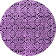 thumbnail image 1 of Ahgly Company Indoor Round Abstract Purple Modern Area Rugs, 7' Round, 1 of 4