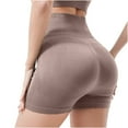 thumbnail image 2 of AXXD Workout Shorts Womens High Waisted Summer High Waisted Elastic Seamless Yoga Shorts Quick Drying Training Slim Sports Pants Mother's Day, 2 of 5
