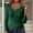 C-Dark Green681, variant on JIAYUE Sweaters for Women Button Down V Neck Long Sleeve Knit Pullover Solid Color For Ladies Casual Everyday Wear