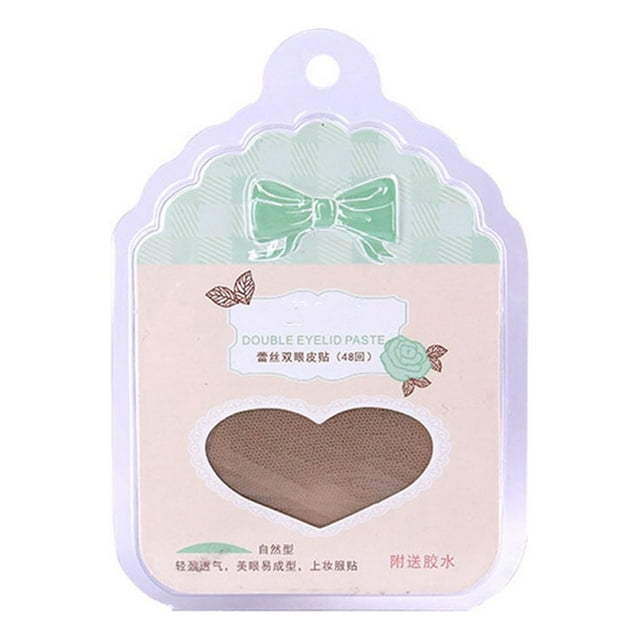 24 Pairs/set Lace Mesh Double Eyelid Sticker Lace Eyelid Tape Sticker Tape Women Girls Invisible Flesh-colored Eyelid Sticker