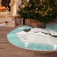 thumbnail image 4 of Salouo French Bulldog Taking a Bath Christmas Tree Skirt 30" Farmhouse Christmas Decorations Snowman Xmas Tree Skirt Tree Mat for Holiday Party Decor, 4 of 8