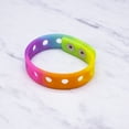 thumbnail image 2 of 12 Adjustable Shoe Charm Bracelets with Holes, DIY Customizable Silicone Wristband for Charms, 2 of 5