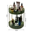 thumbnail image 4 of CSChome Makeup Storage Shelf Makeup Storage Shelf High Capacity Multi Layered Stable Base Raised Edge 360 Degree Rotating, 4 of 7