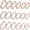 Rose Gold, variant on 18Pcs No Tarnish Stainless Steel Thin Rings, PVD Gold Plated, 2mm, Bulk Stackable Band Rings for Women & Men