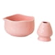 thumbnail image 4 of Cuenco japonés para matcha, hecho a mano, para ceremonia del matcha, con soporte para batidor, 450 ml, para té Rosa, 4 of 9